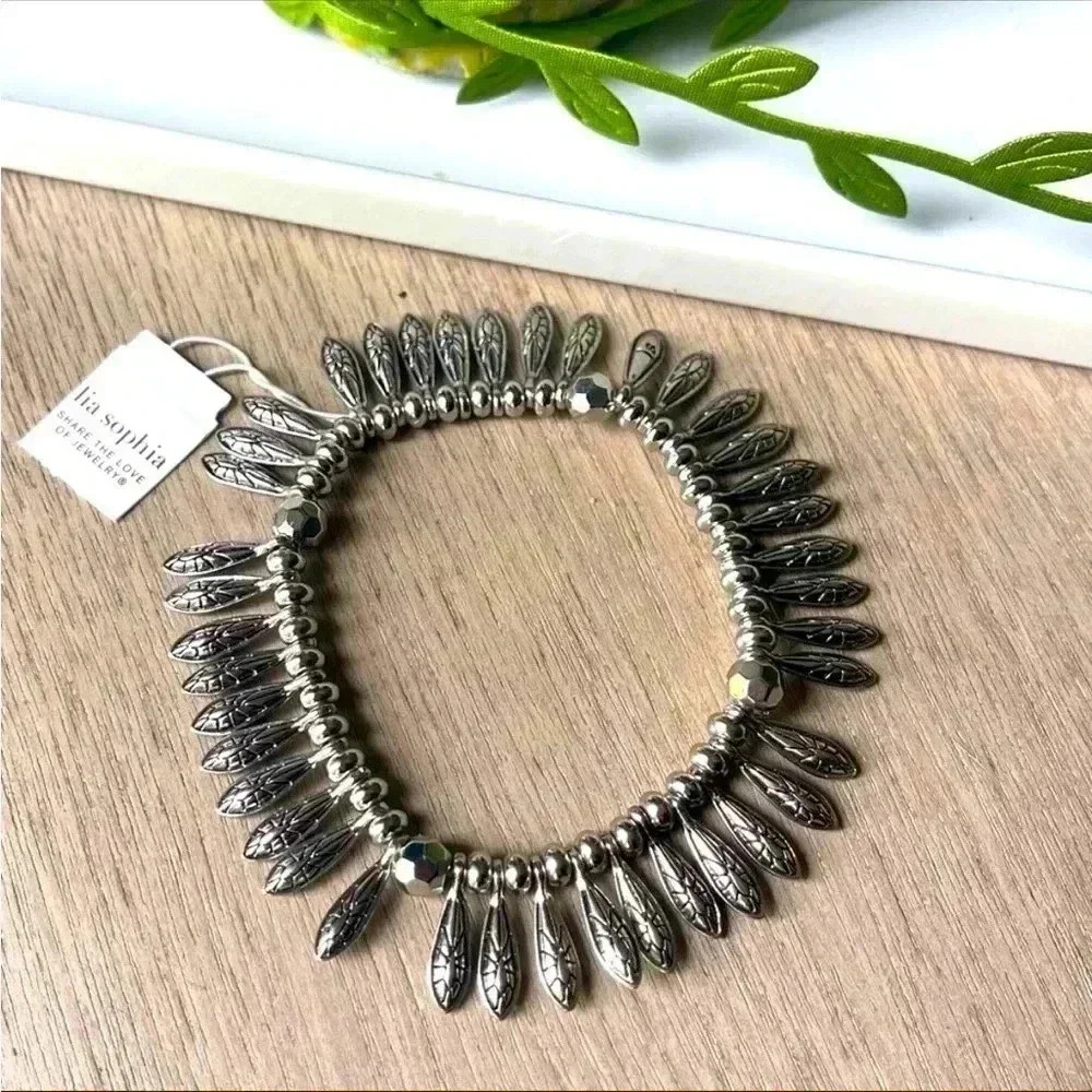 Lia Sophia Silver Stretch Bracelet
